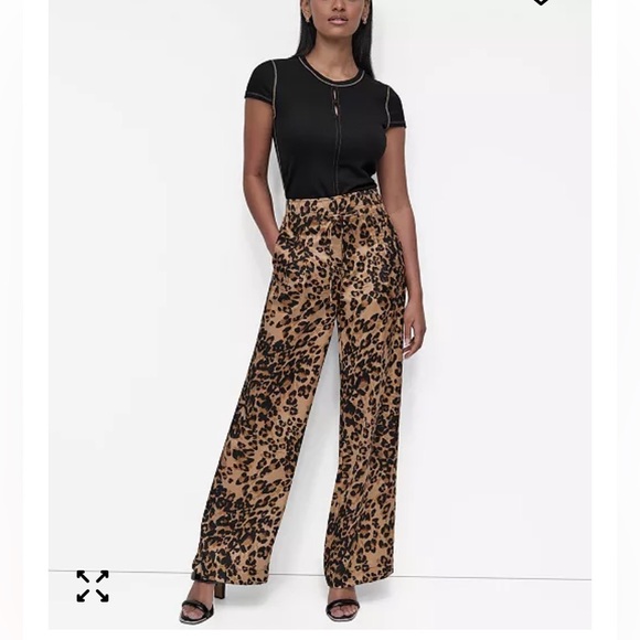 DKNY
Women's Animal-Print Pleated Wide-Leg Leopard - Picture 1 of 13